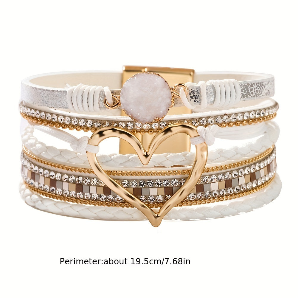 Bohemian leather bracelet