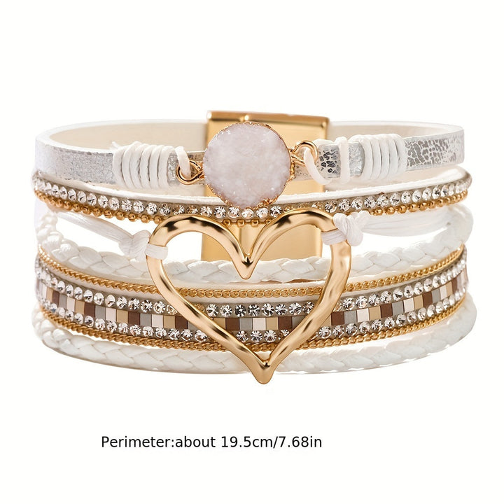 Bohemian leather bracelet