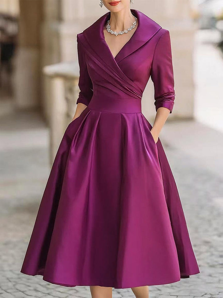 Clara | Elegant satin dress