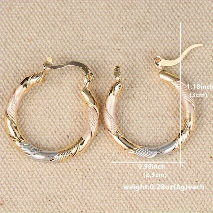 Vintage round hoop earrings