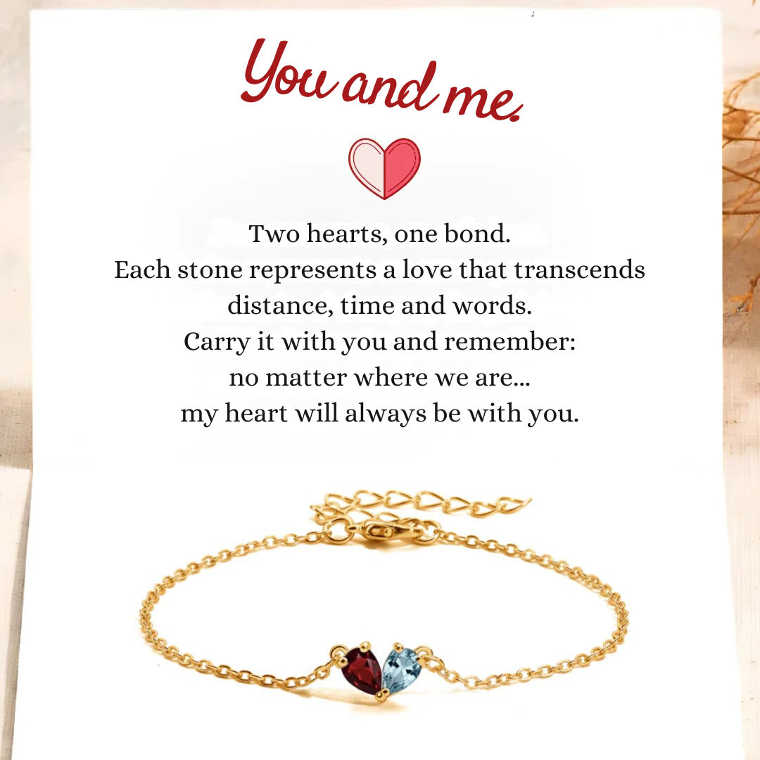 Two hearts bracelet | our unbreakable bond