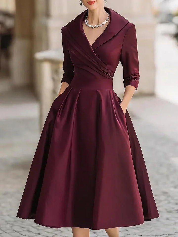 Clara | Elegant satin dress