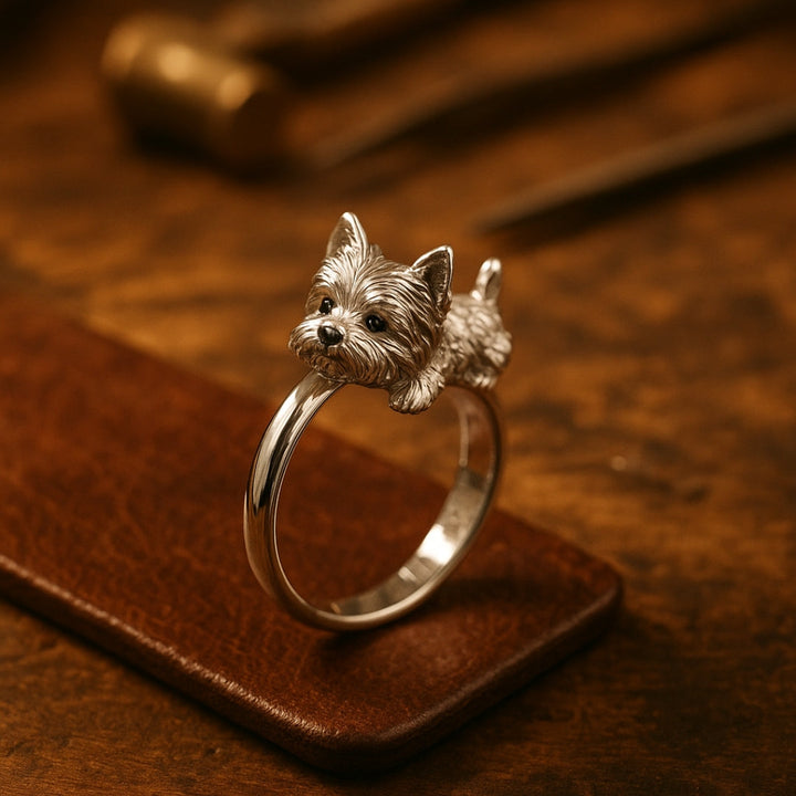 Cute dog ring