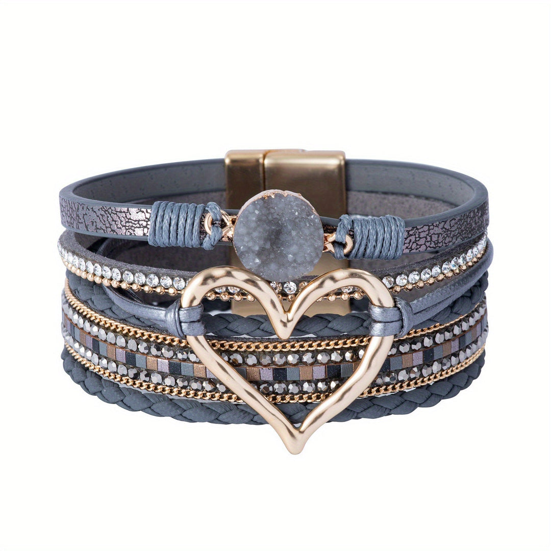 Bohemian leather bracelet