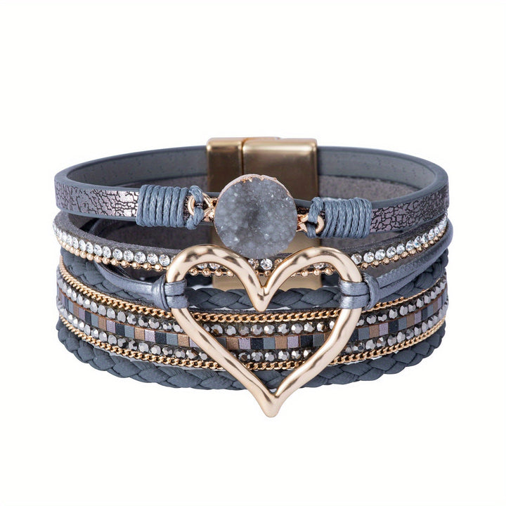Bohemian leather bracelet
