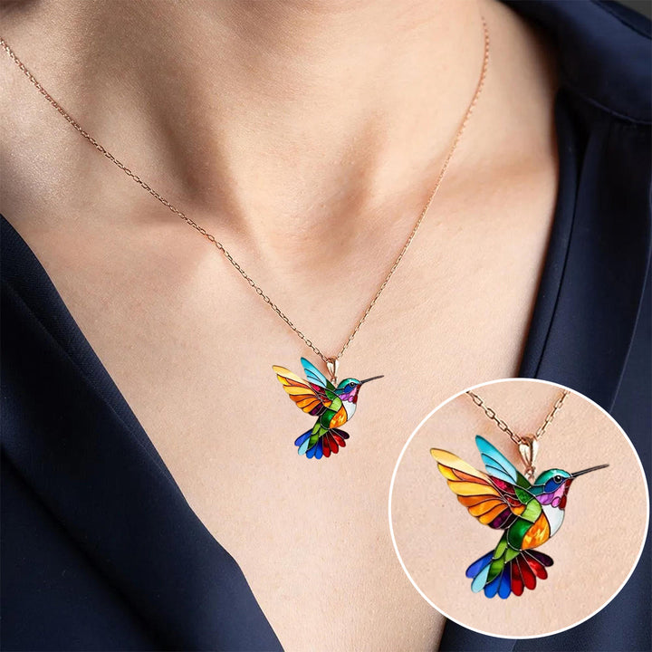 Lola | Beautiful Hummingbird Necklace/earring - Sparkle with Meaning & Style