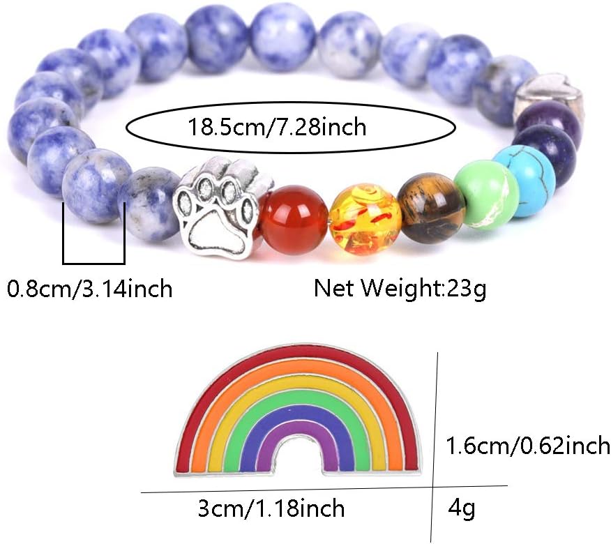 Rainbow bridge memorial bracelet