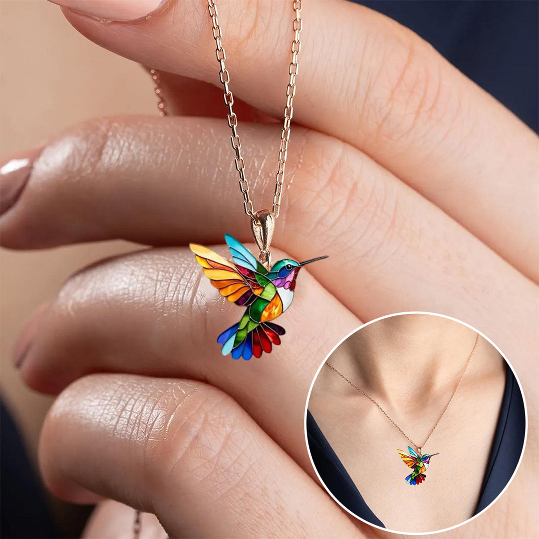 Lola | Beautiful Hummingbird Necklace/earring - Sparkle with Meaning & Style