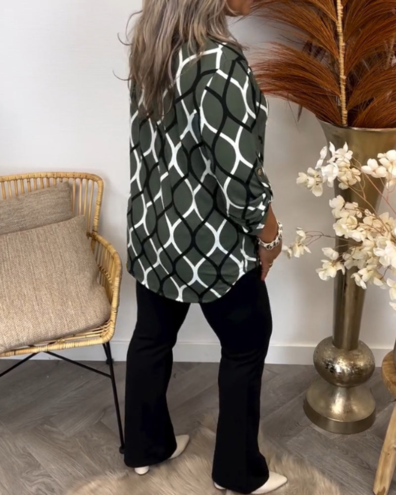 MAREN | CASUAL LONG-SLEEVE BLOUSE WITH ELEGANT PATTERN