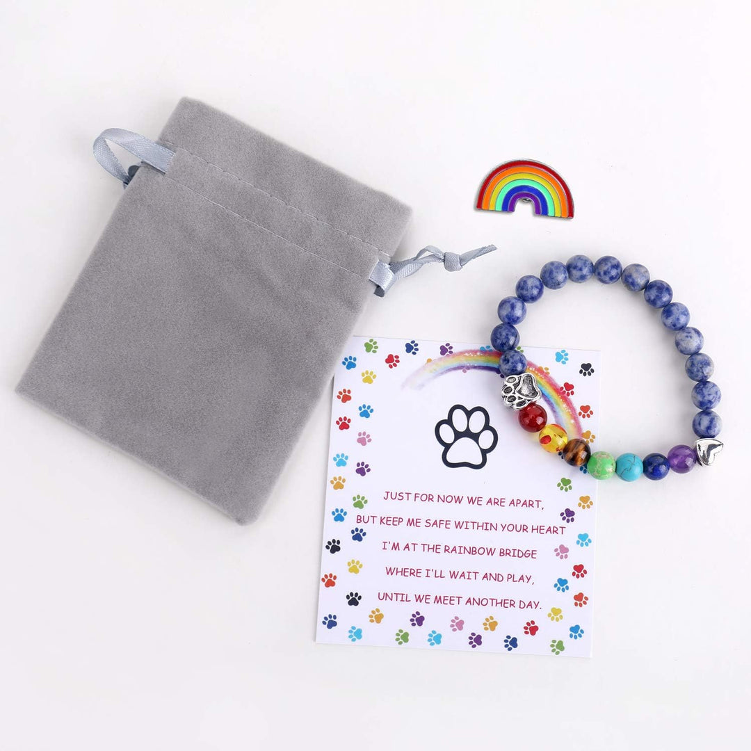 Rainbow bridge memorial bracelet
