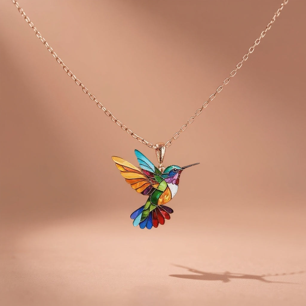 Lola | Beautiful Hummingbird Necklace/earring - Sparkle with Meaning & Style
