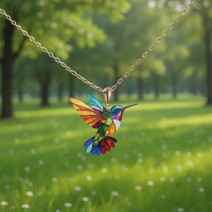Lola | Beautiful Hummingbird Necklace/earring - Sparkle with Meaning & Style