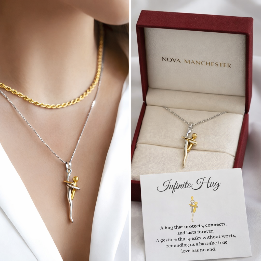 Infinite hug necklace