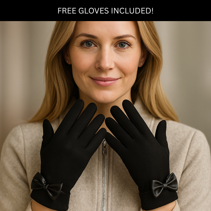 Carmen | Long belted puffer coat (Includes FREE gloves)