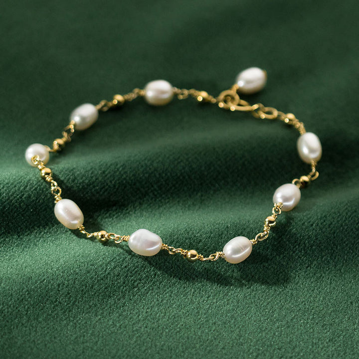 Baroque pearl bracelet