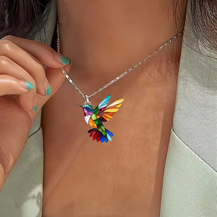 Lola | Beautiful Hummingbird Necklace/earring - Sparkle with Meaning & Style