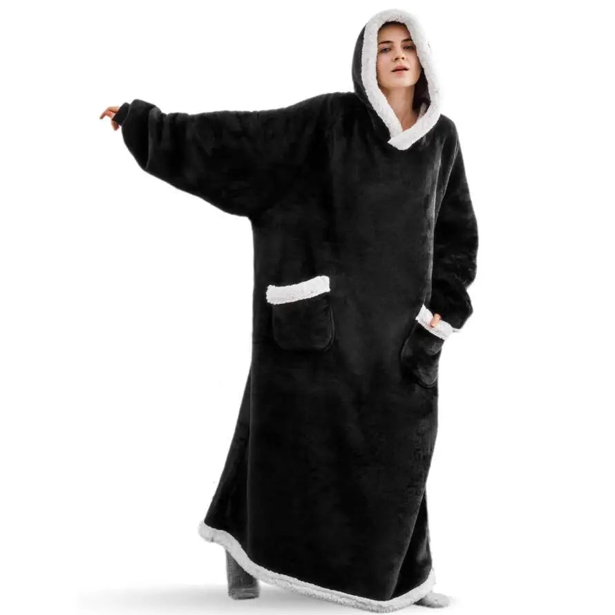 Aurora | Cozy fleece blanket hoodie – Your winter hug in style