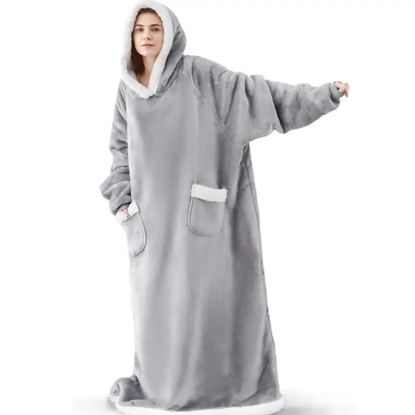 Aurora | Cozy fleece blanket hoodie – Your winter hug in style