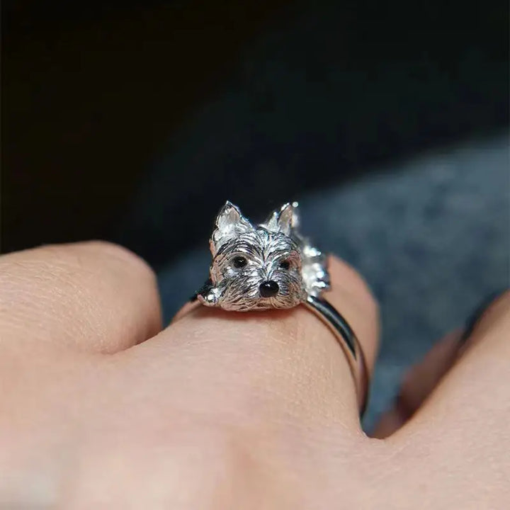 Cute dog ring