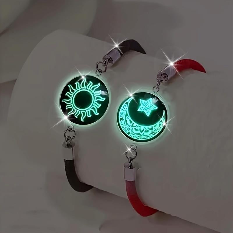 Sun & moon couple bracelet | two souls, one connection