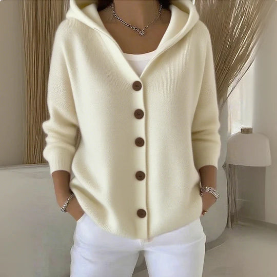 DEMI | Plain & comfortable long sleeved cardigan