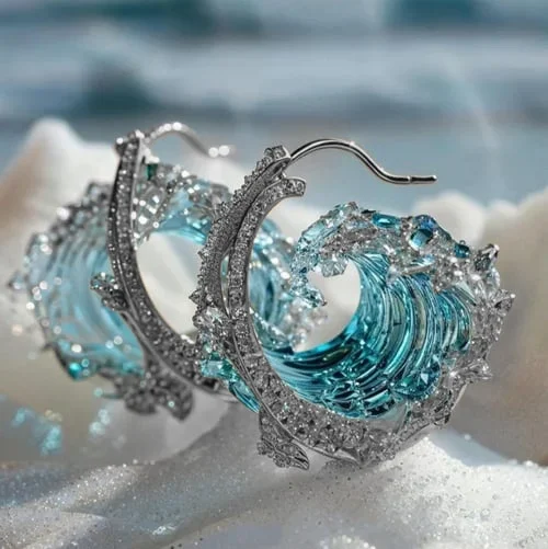 Whisper of the ocean earrings